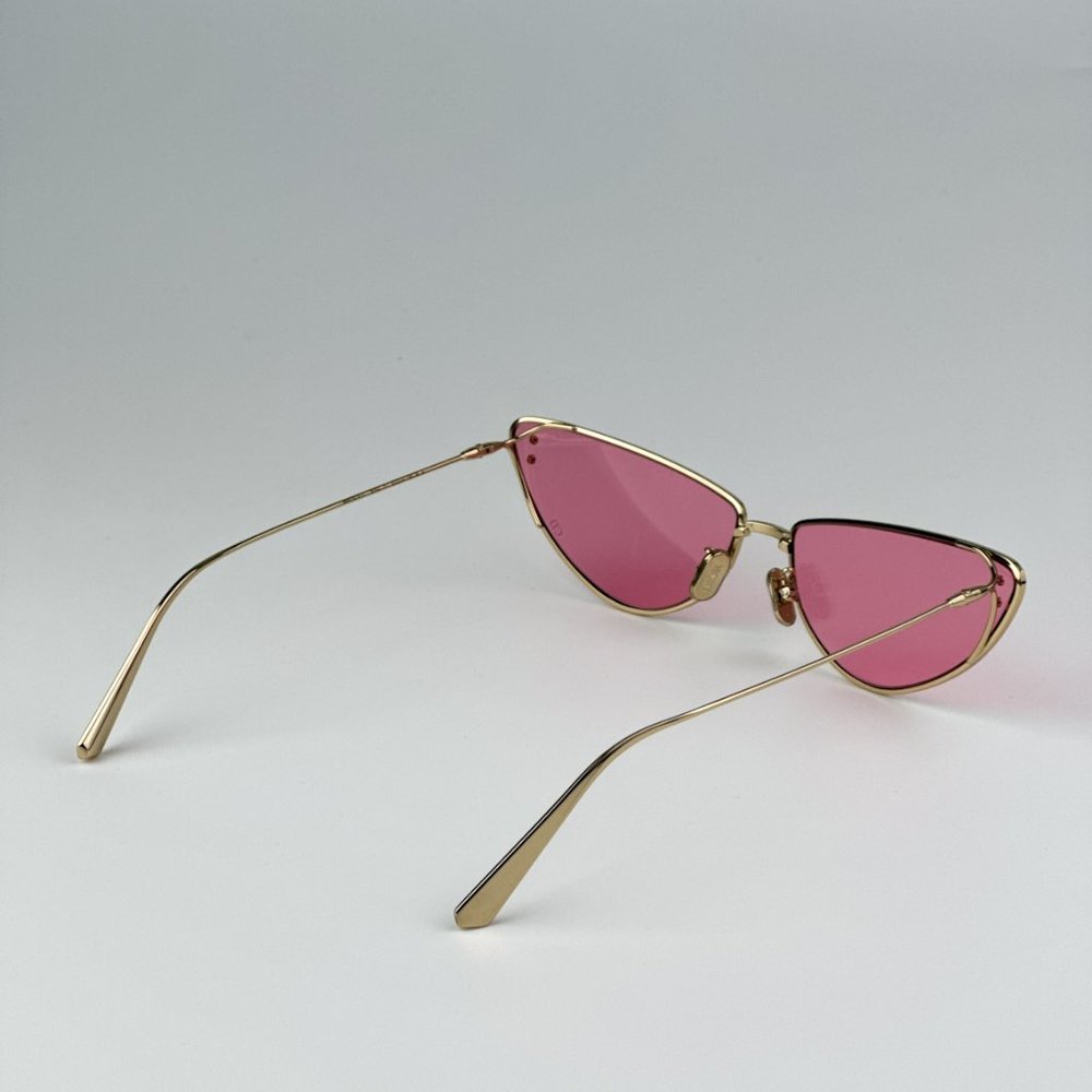 Dior MISSDIOR B1U B0N0 BRAND NEW Sunglasses Gold Pink Unisex Metal Cat Eye - Picture 10 of 14